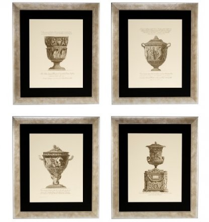 Komplet Obrazów Prints Giovanni Battista Set Of 4 EICHHOLTZ