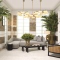 Żyrandol Chandelier Evergreen double EICHHOLTZ