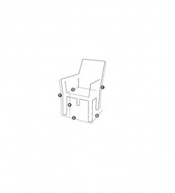 Fotel Chair Trapezium EICHHOLTZ