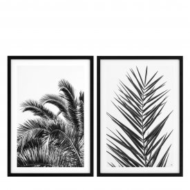 Kpl. Obrazów  Prints Palm Leaves set of 2 EICHHOLTZ